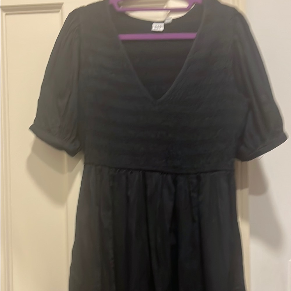 Black V-Neck Dress